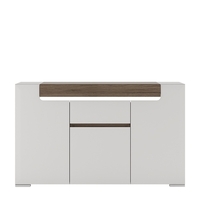 Toronto Storage Sideboard White Gloss with LED Lighting