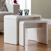 Toscana Nest of 2 Tables White High Gloss