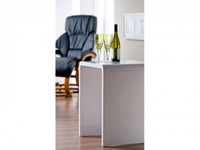 Toscana White High Gloss Lamp Table