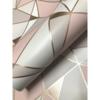 Trance Blush Geometric Wallpaper