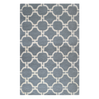 Trellis Hand-Tufted Wool Rug (Rug Size: 120 x 170,  Colour: Gris)