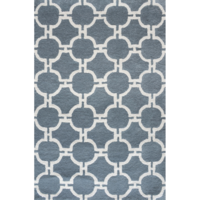Trellis Hand-Tufted Wool Rug (Rug Size: 160 x 230,  Colour: Grey)