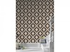 Trippy Black & Mocha Geometric Wallpaper