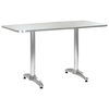 Turais Aluminium Brushed Swirl-Top Design Garden Table
