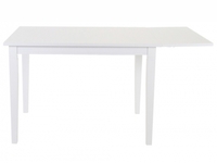 Unlo White Lacquered Extendable Dining Table