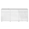 Urbana Sideboard White High Gloss 3 Door 3 Drawer