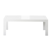 Venice White High Gloss Extending Dining Table 8-12 Seater