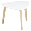 Vitis Lamp Table White Lacquered & Ash