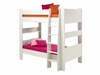 White Bunk Bed & Chest 2 Door Wardrobe Set