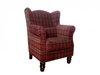 William Orkney Claret Fabric Armchair