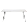 Wilma Rectangular Coffee Table Glass Marble Effect