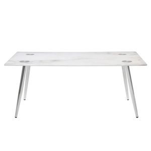 Wilma Rectangular Coffee Table Glass Marble Effect