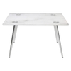 Wilma Square Coffee Table Glass Marble Effect