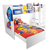 Wizard L Shaped White Bunk Bed