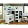 Wizard Single High Sleeper Bed Workstation White