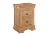 Worthing Solid American White Oak 2 Drawer Bedside