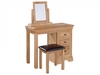 Worthing Solid American White Oak 3 Drawer Dressing Table