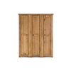 York Solid Oak 3 Door Wardrobe