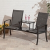 Havana Charcoal Duo Seat with Table