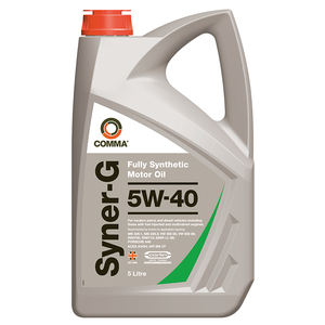 Comma Syner-G 5W40 Fully Synthetic Engine Oil 5L
