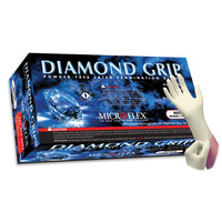 Microflex Diamond Grip Powder Free Latex Disposable Gloves - X Large