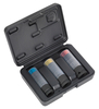 Sealey Alloy Wheel Ultra-Power Impact Socket Set 3pc 1/2"Sq Drive