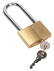 Sealey Brass Body Padlock with Brass Cylinder Long Shackle 60mm
