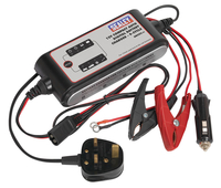 Sealey Compact Auto Digital Battery Charger - 9-Cycle 12V