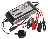Sealey Compact Auto Digital Battery Charger - 9-Cycle 12V