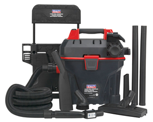 Sealey Garage Vacuum 1500W with Remote Control - Wall Mounting