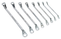 Sealey Offset Double End Ring Spanner Set 8pc Metric