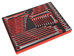 Sealey Tool Tray with Specialised Spanner Set 44pc