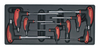 Sealey Tool Tray with T-Handle Ball-End Hex Key Set 8pc