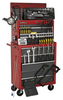 Sealey Topchest & Rollcab Combination 14 Drawer with Ball Bearing Runners - Red/Grey & 239pc Tool Kit