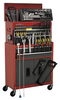 Sealey Topchest & Rollcab Combination 6 Drawer with Ball Bearing Runners - Red/Grey & 128pc Tool Kit
