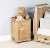 BaumHaus Amelie Oak Bedside Cabinet (One Door One Drawer)