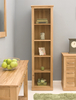 BaumHaus Mobel Oak Narrow Bookcase