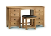 Julian Bowen Marlborough Oak Dressing Table Double Pedestal