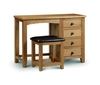 Julian Bowen Marlborough Oak Dressing Table Single Pedestal
