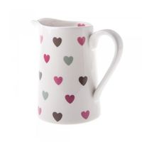 Brushstroke Heart Ceramic Milk Jug