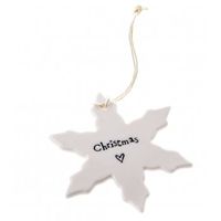 Christmas Porcelain Snowflake Decoration