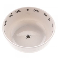 Love You to the Moon and Back Porcelain Bowl