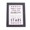 Rainbow & Stars A6 Framed Print
