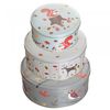 Set of Three Forest Friends Cake Tins