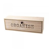 Wooden Organise Compartment Drawer Tidy