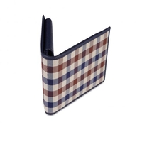 Aquascutum Club Check Brown Coin Wallet 011562090