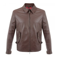 Baracuta G4 Harrington Brown Leather Jacket BRCPS0119