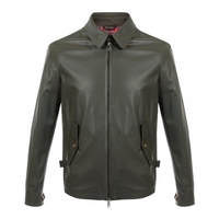 Baracuta G4 Harrington Green Leather Jacket BRCPS0119