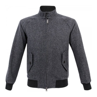 Baracuta G9 Charcoal Herringbone Jacket BRCPS0112