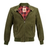 Baracuta G9 Harrington Military Green Suede Jacket BRCPS0046